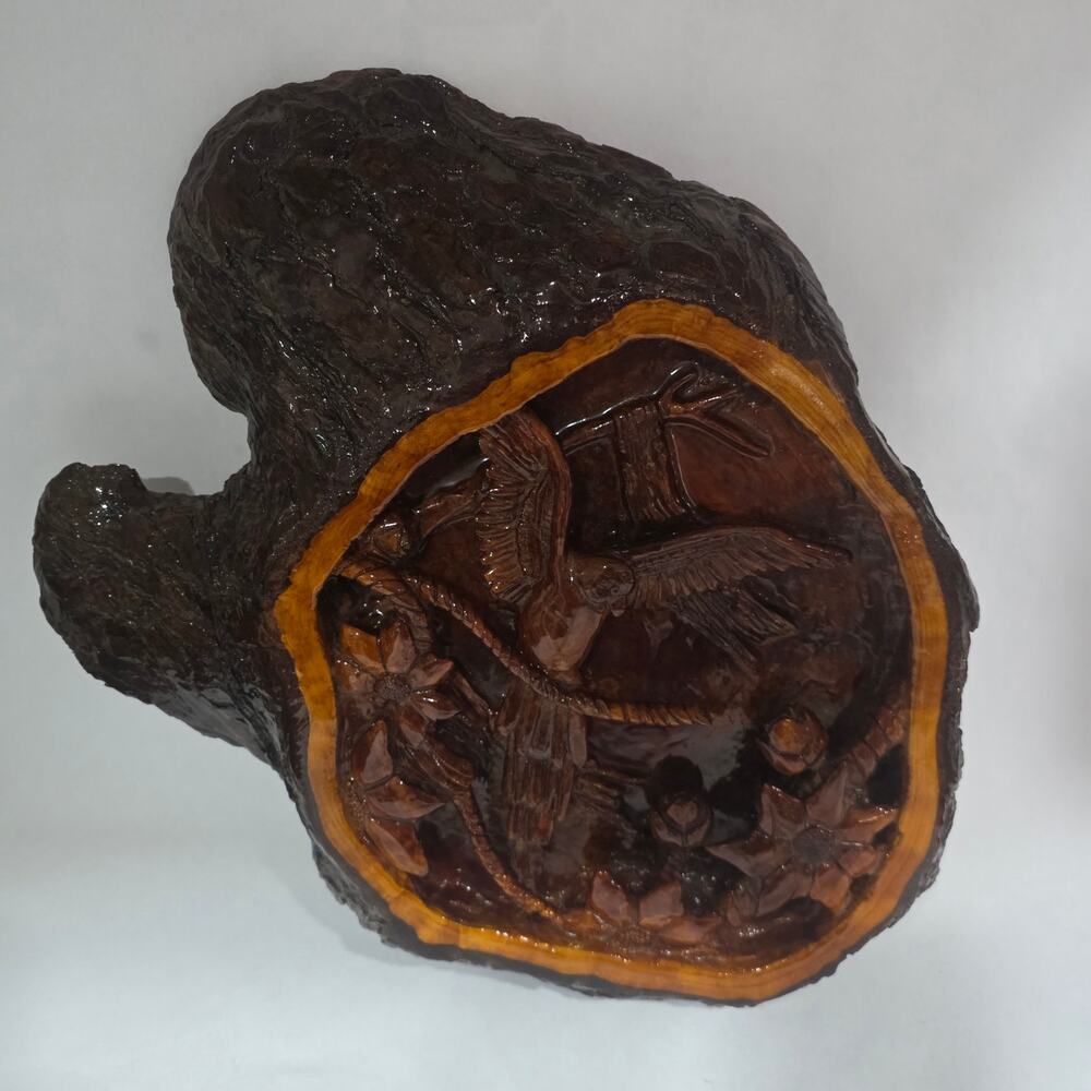 Vintage 1987 Signed “The Eyes of Sinbad” Wood Carving Relief S Jordan